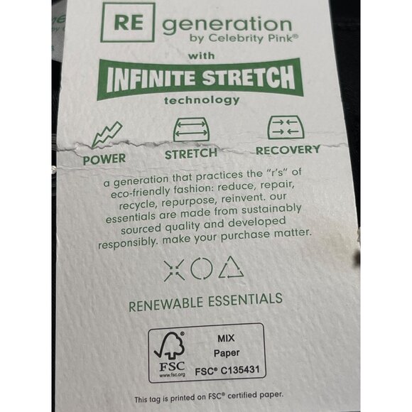 ReGeneration By Celebrity Pink Womens High Rise Curvy Flare Black Jeans XL 34x31 - Picture 12 of 12